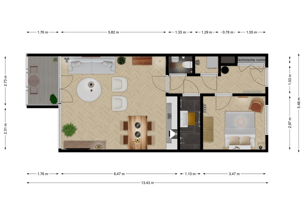 mediumsize floorplan